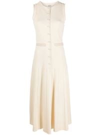 SANDRO Faux pearl-embellished Midi Dress - Farfetch at Farfetch